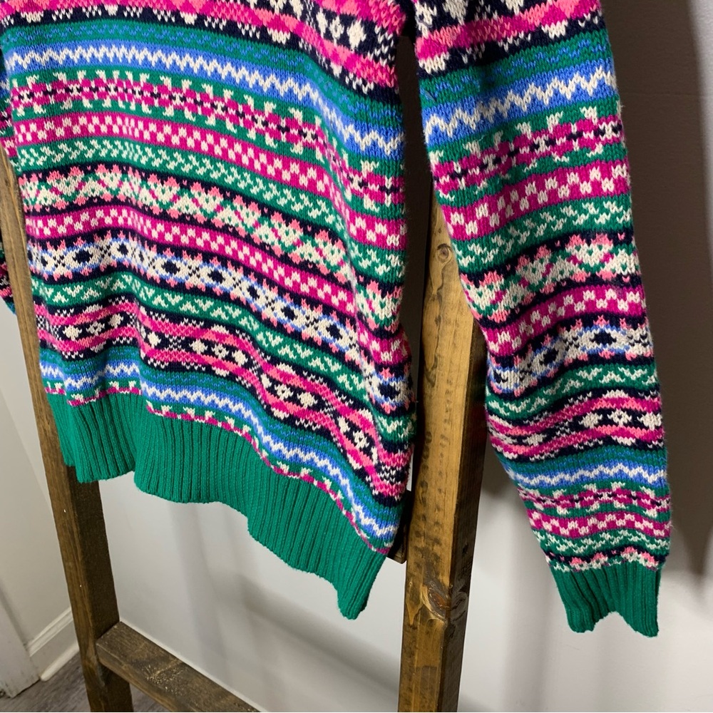 J Crew Colorful Patterned Sweater - Picture 3 of 7